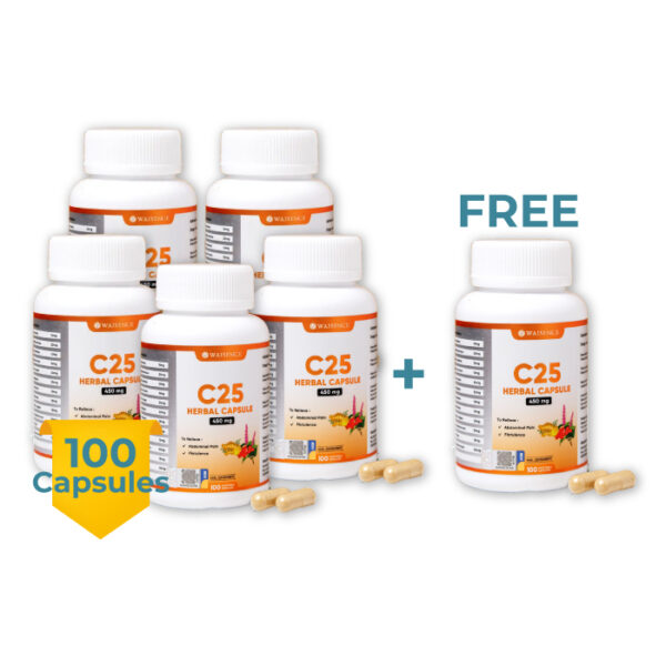 5 Free 1 - C25 Herbal Capsule '100